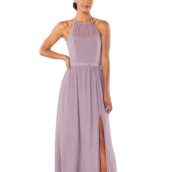 Brideside Samantha Dress in Mauve - Picture 5 of 5